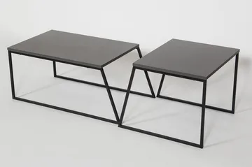 BodSjø Settbord 88 cm 2 Bord - Grå/Svart - Møbler - Bord - Avlastningsbord & sidobord - Settbord