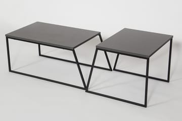 BodSjø Settbord 88 cm 2 Bord - Grå/Svart - Møbler - Bord - Avlastningsbord & sidobord - Settbord