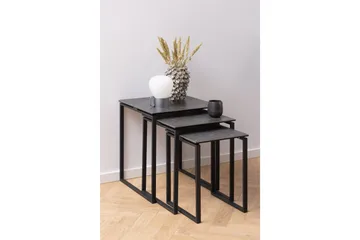 Cynthia Settbord - Sort - Møbler - Bord - Avlastningsbord & sidobord - Settbord