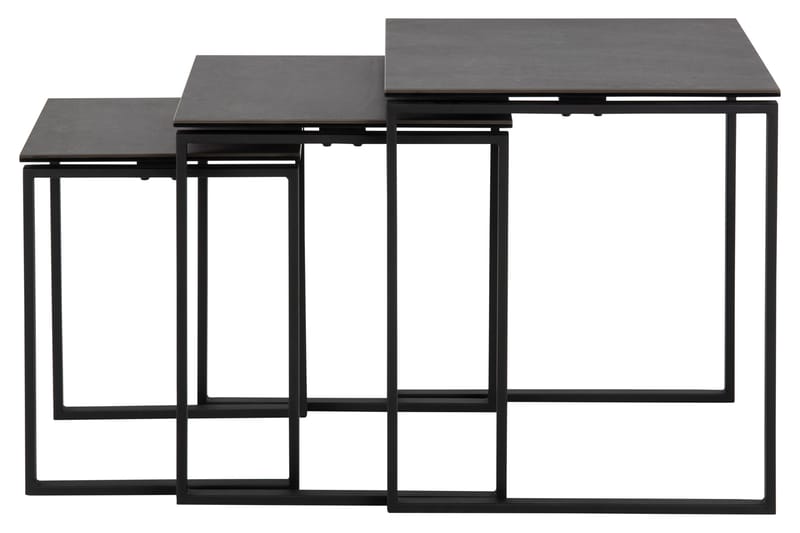 Cynthia Settbord - Sort - Møbler - Bord - Avlastningsbord & sidobord - Settbord