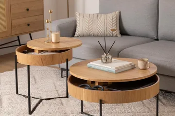 Islo Settbord - Svart - Møbler - Bord - Avlastningsbord & sidobord - Settbord