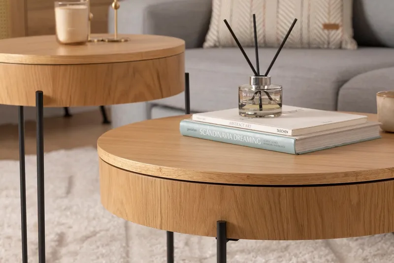 Islo Settbord - Svart - Møbler - Bord - Avlastningsbord & sidobord - Settbord