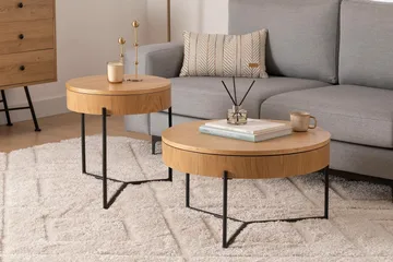 Islo Settbord - Svart - Møbler - Bord - Avlastningsbord & sidobord - Settbord