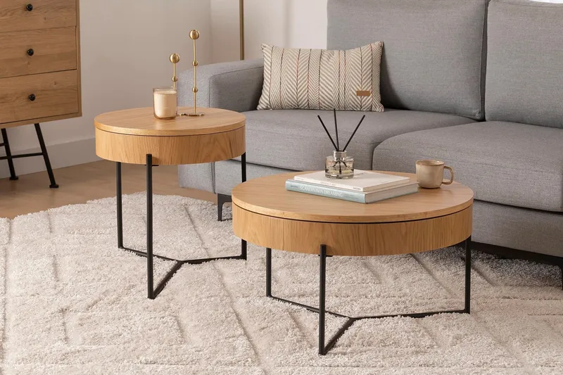 Islo Settbord - Svart - Møbler - Bord - Avlastningsbord & sidobord - Settbord