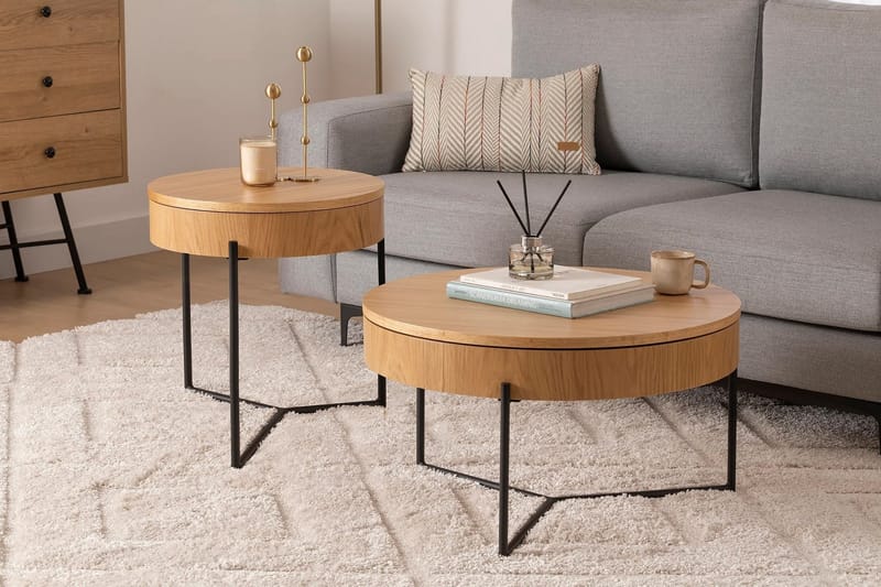 Islo Settbord - Svart - Møbler - Bord - Avlastningsbord & sidobord - Settbord