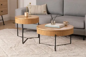 Islo Settbord - Svart - Møbler - Bord - Avlastningsbord & sidobord - Settbord