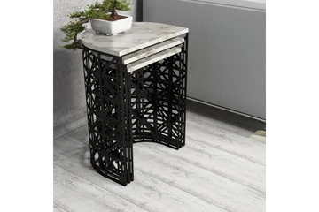 Koraleigh Settbord 46 cm - Hvit - Møbler - Bord - Avlastningsbord & sidobord - Settbord