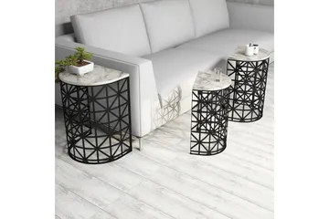 Koraleigh Settbord 46 cm - Hvit - Møbler - Bord - Avlastningsbord & sidobord - Settbord