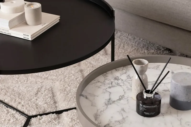 Manisha Settbord - Antrasitt - Møbler - Bord - Avlastningsbord & sidobord - Settbord