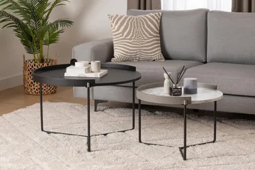 Manisha Settbord - Antrasitt - Møbler - Bord - Avlastningsbord & sidobord - Settbord