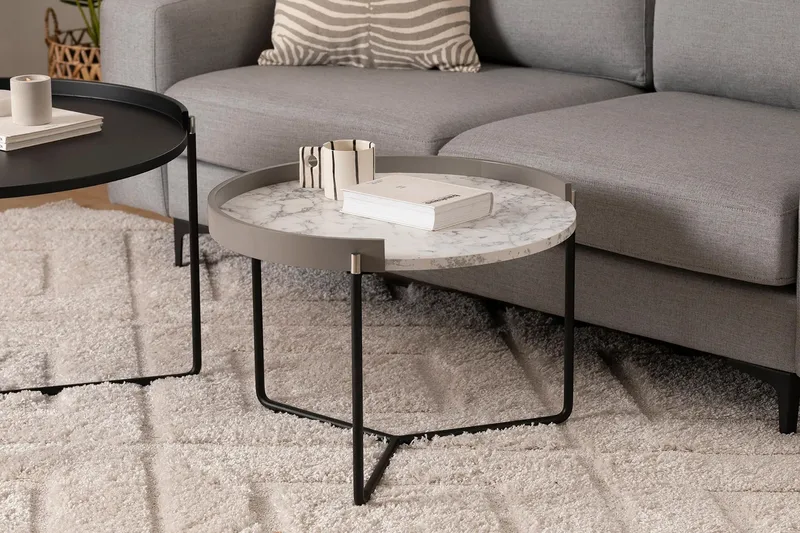 Manisha Settbord - Antrasitt - Møbler - Bord - Avlastningsbord & sidobord - Settbord