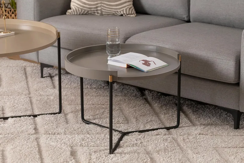 Manisha Settbord - Beige - Møbler - Bord - Avlastningsbord & sidobord - Settbord