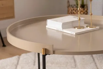 Manisha Settbord - Beige - Møbler - Bord - Avlastningsbord & sidobord - Settbord