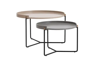 Manisha Settbord - Beige - Møbler - Bord - Avlastningsbord & sidobord - Settbord