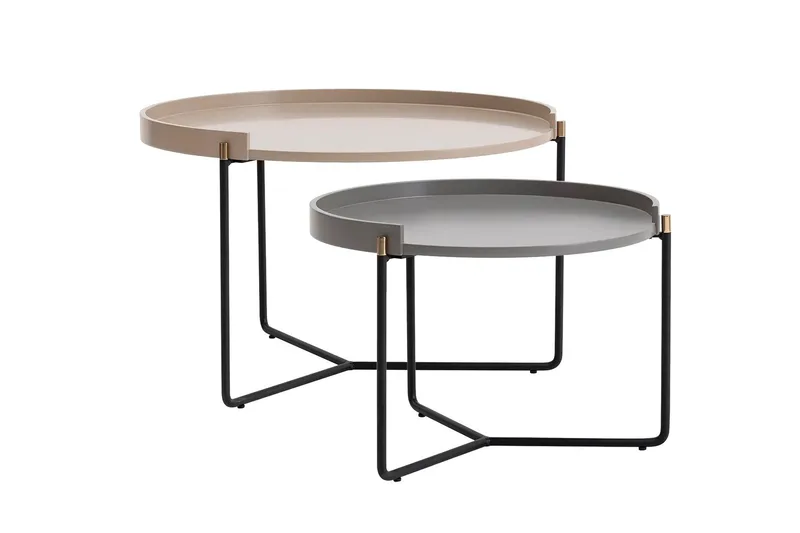 Manisha Settbord - Beige - Møbler - Bord - Avlastningsbord & sidobord - Settbord