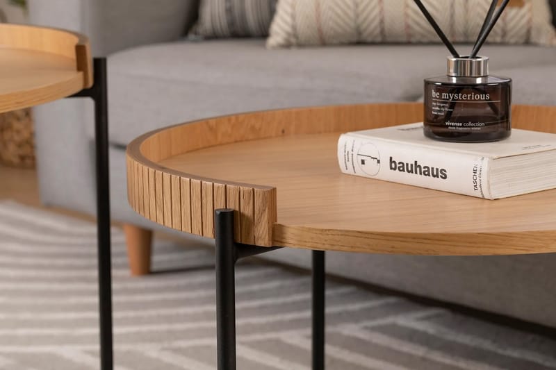 Manisha Settbord - Naturell - Møbler - Bord - Avlastningsbord & sidobord - Settbord