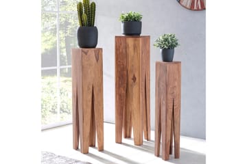 Monseratt Settbord 3-pk - Brun - Møbler - Bord - Avlastningsbord & sidobord - Settbord