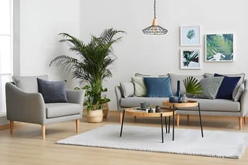 Rachida Settbord - Naturell - Møbler - Bord - Avlastningsbord & sidobord - Settbord