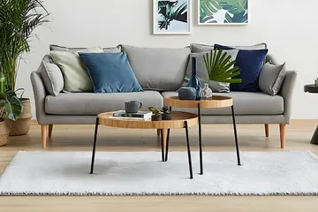 Rachida Settbord - Naturell - Møbler - Bord - Avlastningsbord & sidobord - Settbord