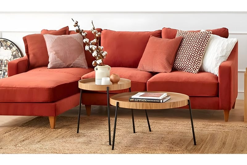 Rachida Settbord - Naturell - Møbler - Bord - Avlastningsbord & sidobord - Settbord