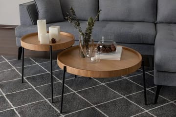 Rachida Settbord - Naturell - Møbler - Bord - Avlastningsbord & sidobord - Settbord