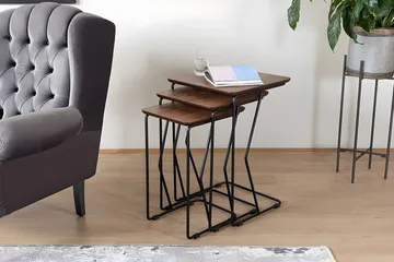 Retore Settbord - Valnøtt - Møbler - Bord - Avlastningsbord & sidobord - Settbord