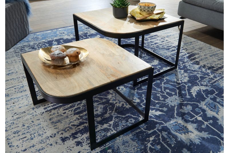 Willowdale Settbord 60 cm - Brun / Svart - Møbler - Bord - Avlastningsbord & sidobord - Settbord