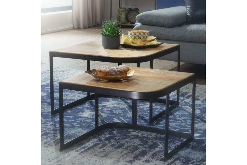 Willowdale Settbord 60 cm - Brun / Svart - Møbler - Bord - Avlastningsbord & sidobord - Settbord