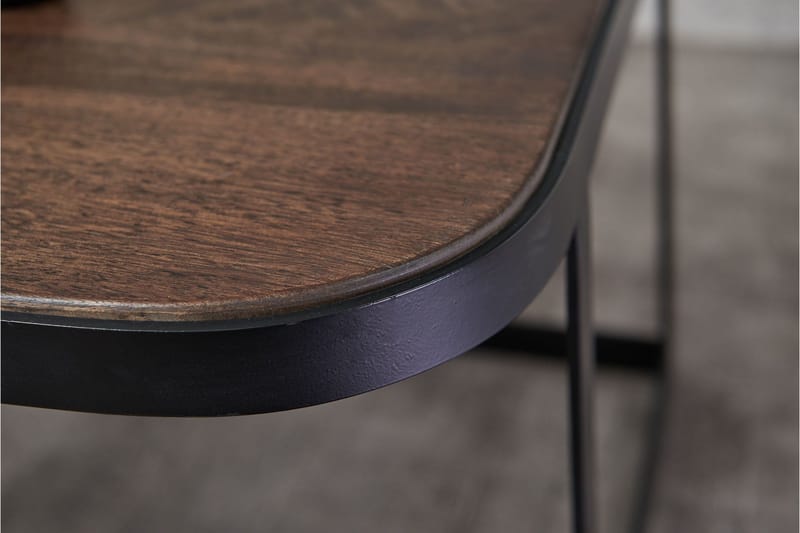 Willowdale Settbord 60 cm - Teak/Svart - Møbler - Bord - Avlastningsbord & sidobord - Settbord