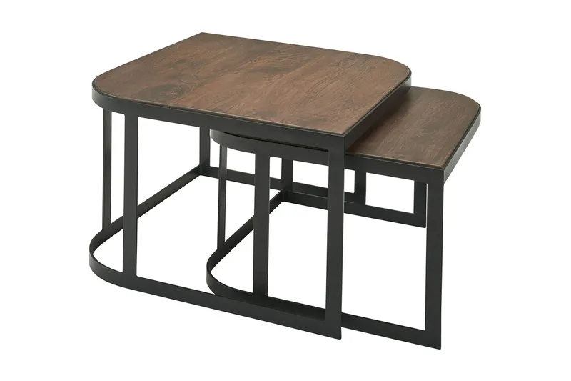 Willowdale Settbord 60 cm, Teak/Svart