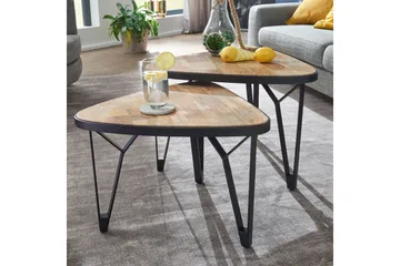 Willowdale Settbord 60 cm Trekantet - Brun / Svart - Møbler - Bord - Avlastningsbord & sidobord - Settbord