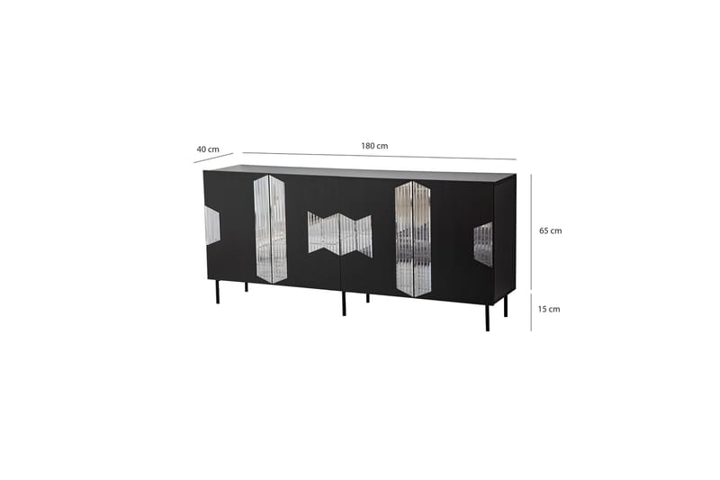 Seyring Konsollbord 180 cm - Svart - Oppbevaring - Oppbevaringsmøbler - Sideboard & skjenk