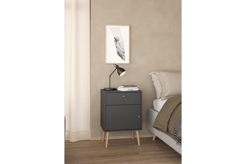 Shinta Nattbord 50 cm - Grå - Møbler - Bord - Avlastningsbord & sidobord - Sengebord & nattbord