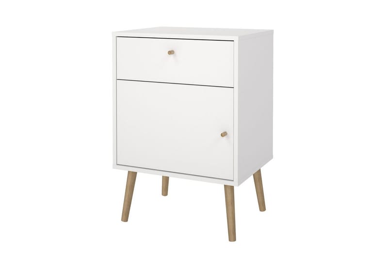 Shinta Nattbord 50 cm - Hvit - Møbler - Bord - Avlastningsbord & sidobord - Sengebord & nattbord