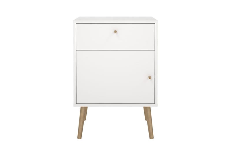 Shinta Nattbord 50 cm - Hvit - Møbler - Bord - Avlastningsbord & sidobord - Sengebord & nattbord