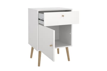 Shinta Nattbord 50 cm - Hvit - Møbler - Bord - Avlastningsbord & sidobord - Sengebord & nattbord