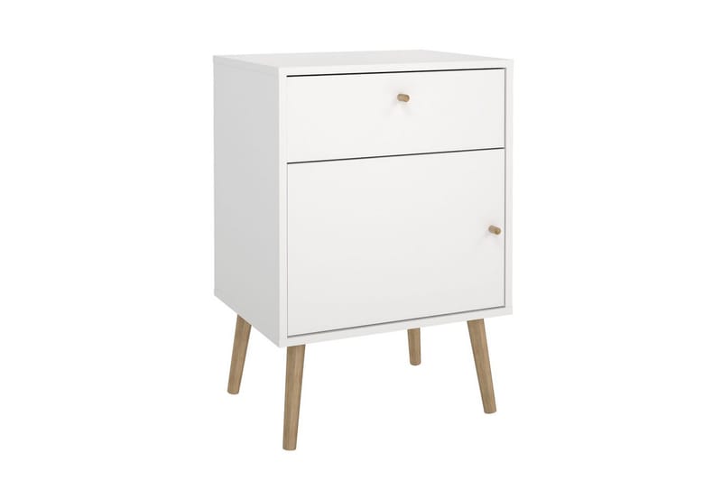 Shinta Nattbord 50 cm - Hvit - Møbler - Bord - Avlastningsbord & sidobord - Sengebord & nattbord