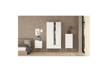 Shinta Nattbord 50 cm - Hvit - Møbler - Bord - Avlastningsbord & sidobord - Sengebord & nattbord