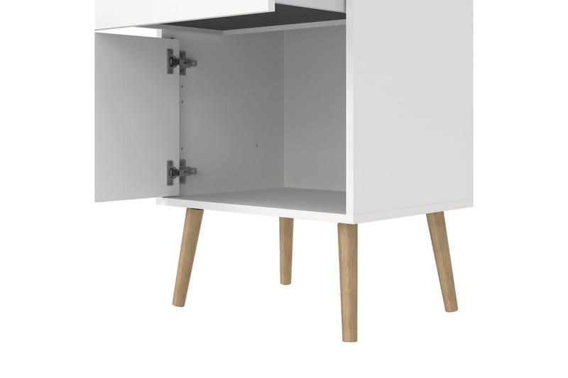 Shinta Nattbord 50 cm - Hvit - Møbler - Bord - Avlastningsbord & sidobord - Sengebord & nattbord