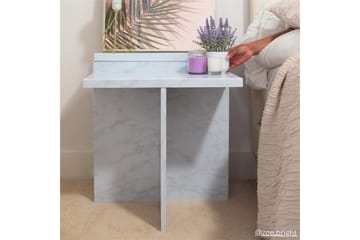 Side-/endebord Brielle Hvit marmor - Hvit marmor - Møbler - Bord - Avlastningsbord & sidobord - Lampebord & sidebord