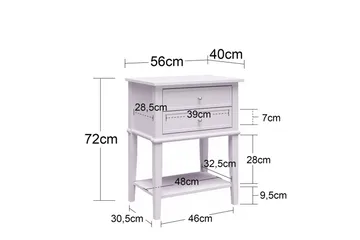 Side-/endebord Franklin Blå - Blå - Møbler - Bord - Avlastningsbord & sidobord - Lampebord & sidebord