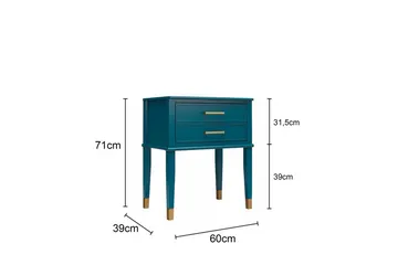 Side-/endebord Westerleigh Duegrå - Duegrå - Møbler - Bord - Avlastningsbord & sidobord - Brettbord og småbord