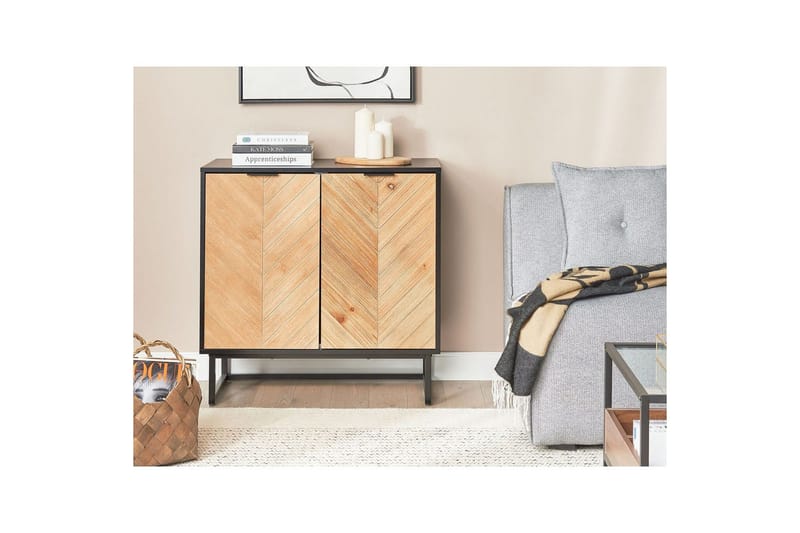 Sidebord Alaska Sort, Lyst Tre - Sort, Lyst Tre - Møbler - Bord - Avlastningsbord & sidobord - Lampebord & sidebord