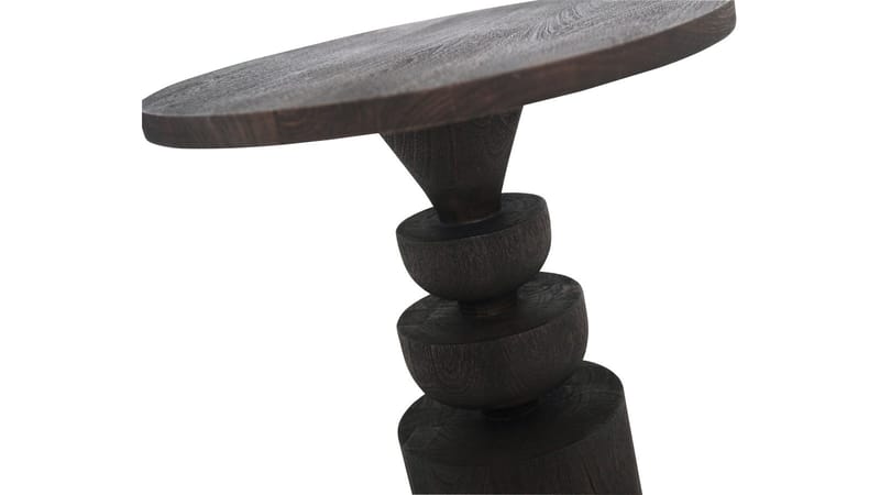 Sidebord Almare Antikkbrun Ø47 cm - Antikkbrun - Møbler - Bord - Avlastningsbord & sidobord - Brettbord og småbord