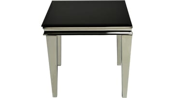 Sidebord Andvik 60x60x57 cm - Svart glass - Møbler - Bord - Avlastningsbord & sidobord - Brettbord og småbord
