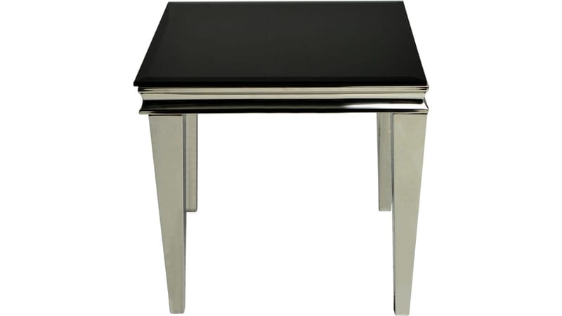 Sidebord Andvik 60x60x57 cm - Svart glass - Møbler - Bord - Avlastningsbord & sidobord - Brettbord og småbord