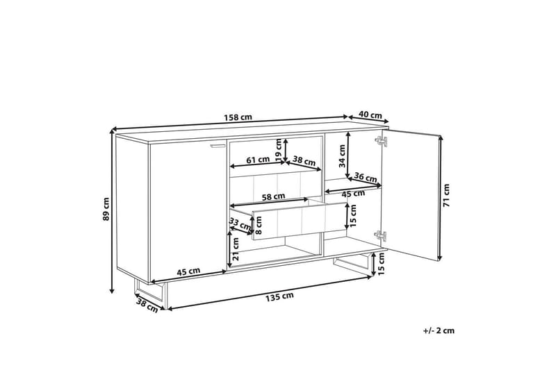 Sidebord Boiso - Møbler - Bord - Avlastningsbord & sidobord - Lampebord & sidebord