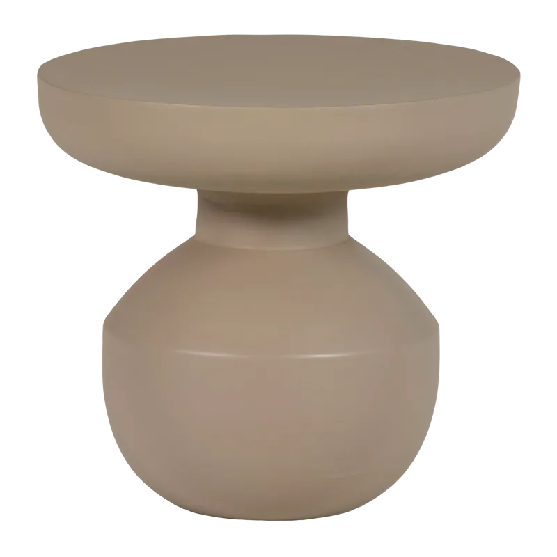 Sidebord Bova 45 cm rundt, Brun