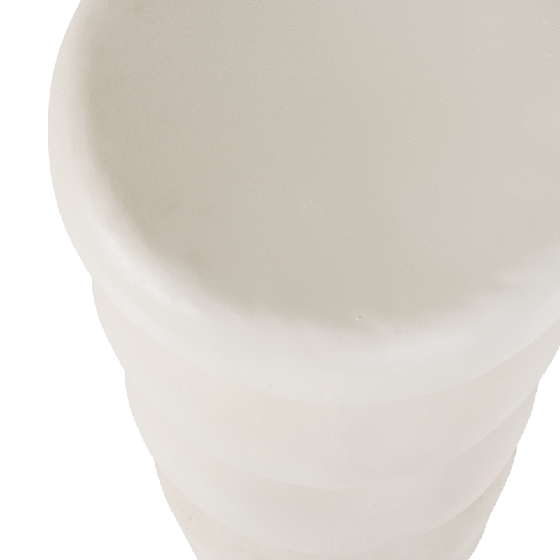 Sidebord Brilo 29 cm rundt - Krem - Møbler - Bord - Avlastningsbord & sidobord - Lampebord & sidebord