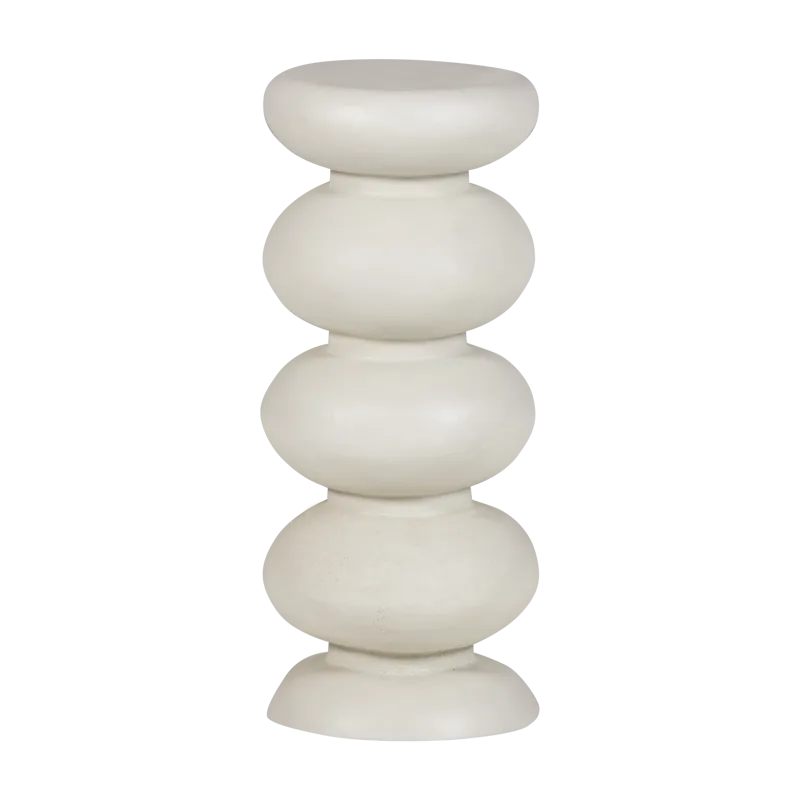 Sidebord Brilo 29 cm rundt, Krem